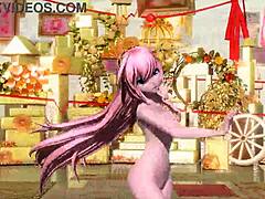 Megurine Luka Nude Mod Reveals Big Tits Ass Pussy Boobs Goddess