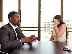 black boss rams small tits assistant anal 🍆😩💦