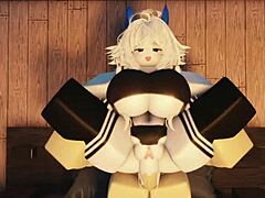sexy big ass slut gets fucked hard in roblox sex
