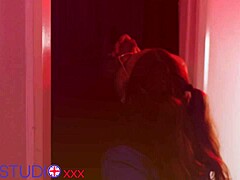 nurse greene deepthroats gloryhole cock facial cumshot swallow stockings