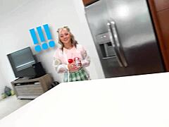 step sisters gal and aubree drag stepmommy into sloppy orgy with stepdaddy