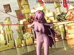 Megurine Luka Nude Mod Reveals Big Tits Ass Pussy Boobs Goddess
