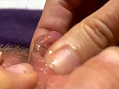whoa, check that huge clit pulsing in orgasm closeup... damn!