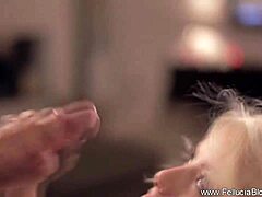 Blonde Milf Gulps Down Every Cum Drop Deepthroat