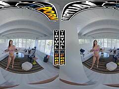 stepsister mae milano stuffs mouth with stepbro's dick while he moans from her handjob and doggystyle