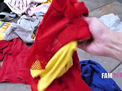 stepsis feet look tempting while riding pov cowgirl taboo glasses retro style