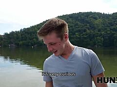 Wanna join this blonde teen slut fucking old dude for cash on boat? 😏