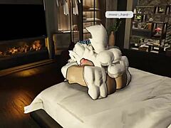 can you handle watching this bimbo whore ride big cock cowgirl in roblox condos anal fuck ep 2?