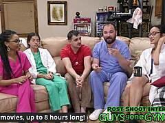 Male Nurse Jerks Off on Exam Table