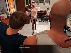 Hijab milf prison guard skips panties in ep 9! 👮‍♀️😈