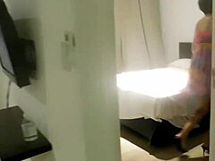 slutty wife sneaks plumber anal creampie while hubby waits gets ass filled with cum