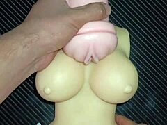 Kissy and Dolly's vaginas and asses explode with tit cumshots!!