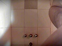 wanna see this sexy caballero stroke his monster cock in the shower until he blasts cum everywhere in bathroom masturbation frenzy?