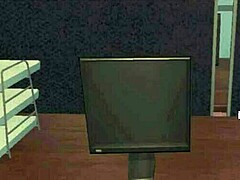 Playing office party with Sophie ends in my explosive cumshot