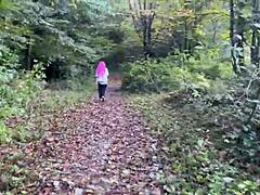 i spank and roughly fuck this cute 18+ teen pussy outdoors in forest she squirts cums in my mouth submissive domination 😩💦🍆🌲