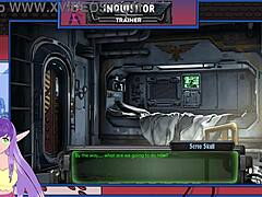 who beats this muscular babe in rough big cock game?