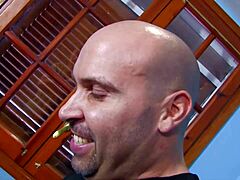 Yo, check out anal lover Tania struggling hard with that homework and huge cock