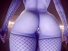 fat ass widowmaker fucks emma's bald pussy hard 💦🍑