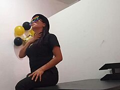 the bored latina office slut plugs her ass to stay aroused at work