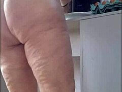 Stepmom tries micro bikini for beach, asks stepson opinion outdoors?