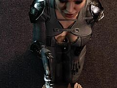 i can't stop jerking off watching catwoman ride that huge dildo in her cage