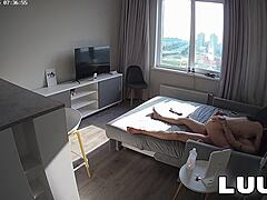 Alice and Lucien Wake for Early Morning Bedroom Fuck Flashing Tattoos
