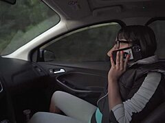 petite colombian slut moans loud as monster cock stretches her tight ass public car quickie with dirty talk ball licking and gaping