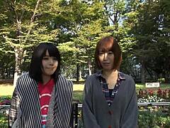 japanese couple plays hot game fucking in boat and car