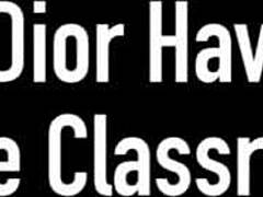 Jenna Foxx's athletic ebony teen body spreads wide for intense pussy fingering and hairy muff diving climax