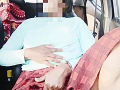 desi indian girl tight pussy orgasms in car during dirty talk sex