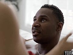 cute brunette teen with natural tits bends over for huge bbc rough doggystyle