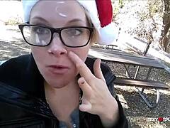 festive holiday facials and swallows in milf cum compilation