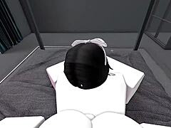 i pound my italian girlfriend pussy hard in roblox game!