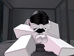 i pound my italian girlfriend pussy hard in roblox game!