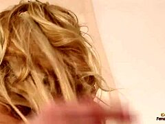 Busty tattooed milf in stockings teaches blonde how to fuck two guys doggystyle cowgirl