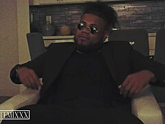 moe rayna's wet hairy pussy gets black cock creampie in blaxploitation fuck