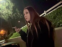 italian milf artemisia love smokes seductively outdoors with her long hair flowing 😍🔥 solo session!