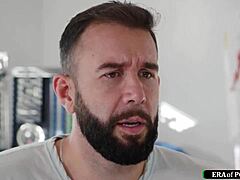 petite doctor with small tits gives oiled nuru massage to patient