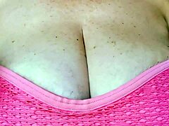 huge natural tits milf boss teases pov close-up countdown to massive cumshot