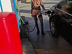 Daring Petrol Station Flash Sparks Thrill