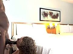 Blacvenum fucks kween bunny's saggy tits pussy deepthroat in hotel quickie