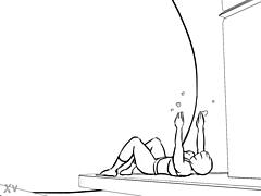 Bryn's Huge Muscular Belly Gains Seductive Weight