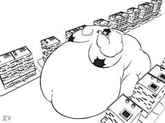 Bryn's Huge Muscular Belly Gains Seductive Weight