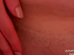 Blonde teen begs hard cock deep in tight pussy creampie