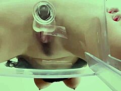 Fucking myself on clear chair wet pussy clit closeup 😩💦🔥