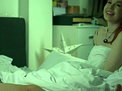 STEPDAUGHTER SNEAKS IN BED-NEW YEARS RIDE LESSON?