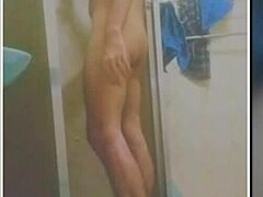 Skinny Brazilian Shower Masturbation Compilation Ends In Huge Orgasm