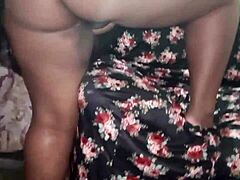 see-through nightie crumbles as fat amateur bbw crossdresser dona de casa bares her chubby curves