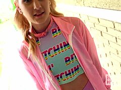 Aubrey Marie GAGS on BF Cock DEEPTHROATS then Gets PUSSY POUNDED and Creampied!