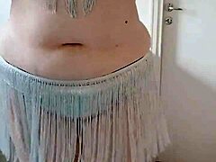 curvy fat bbw belly dancer shakes her massive ass in hypnotic big ass dance routine